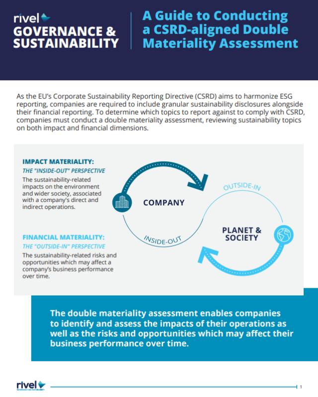 Guide: Conducting a CSRD-aligned Double Materiality Assessment