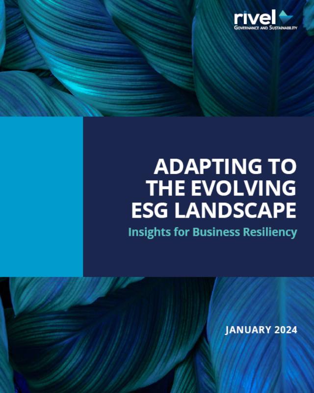 Whitepaper: Adapting to the Evolving ESG Landscape