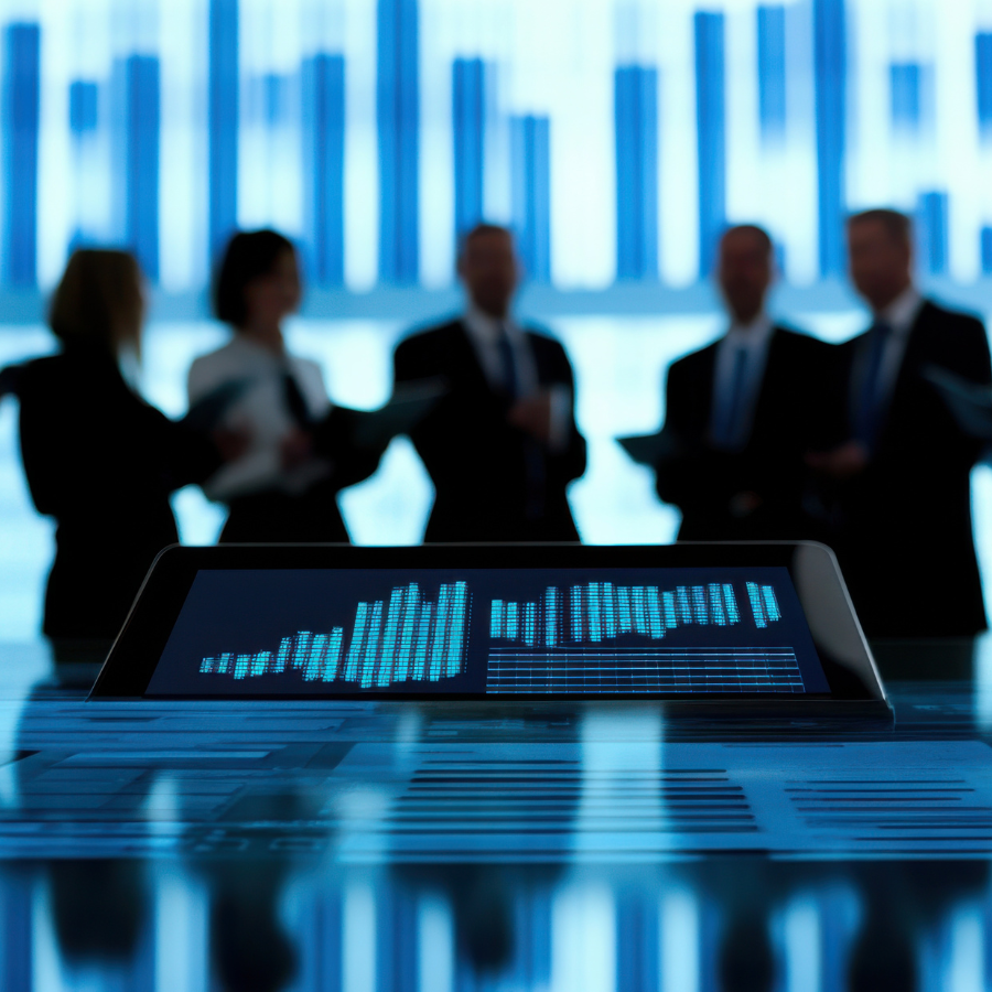 Team of Rivel advisors collaborating on an investor relations project