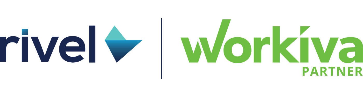 Rivel and Workiva partnership logo
